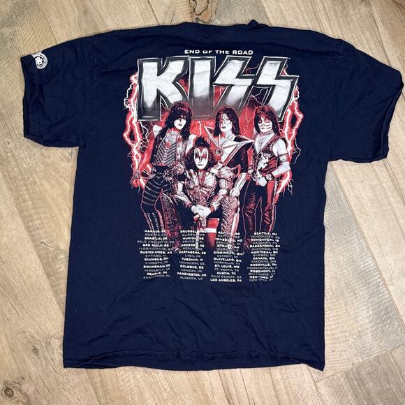 Kiss End Of The Road World Tour Final Tour Ever T-Shirt Size L - Picture 2 of 8